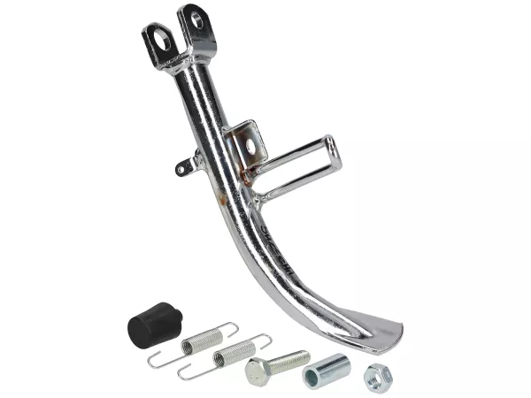 Caballete lateral -BUZZETTI- Vespa GTS 250-300 ccm (a partir de 2009), GTV 250-300 ccm (a partir de 2009) - cromado