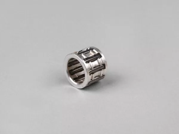 Drijfstanglager -ITALKIT (12x17x13mm)- Minarelli 50 ccm (12mm zuigerpen), Piaggio 50 ccm, Vespa 50 ccm, Honda 50 ccm, Kymco 50 ccm, SYM 50 ccm - zilverkleurige kooi