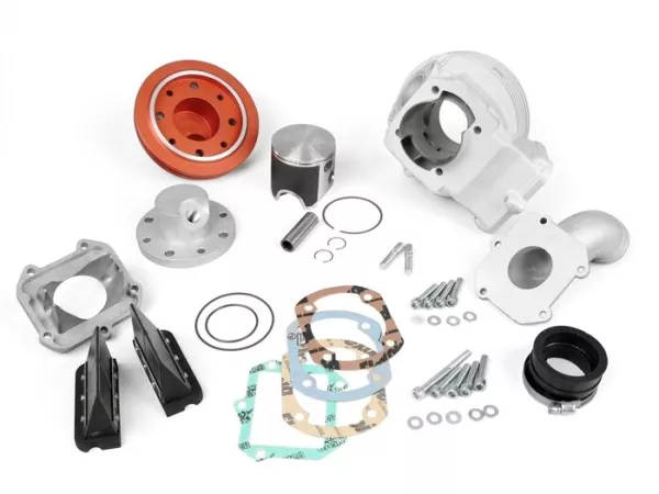 Cilinder -PARMAKIT 144 ccm W-Kracht, 105mm drijfstang - Vespa PV125, ET3 125, PK125