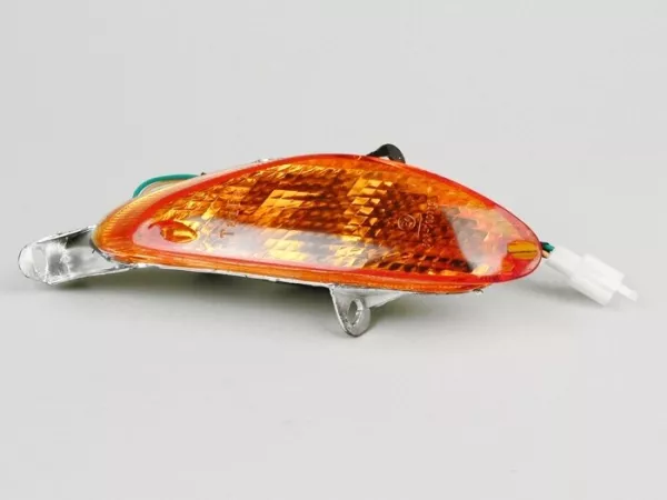 Indicatore -QUALITÀ OEM- GY6 (4 tempi) tipo Baotian BT49-QT9 - arancione - anteriore sinistro