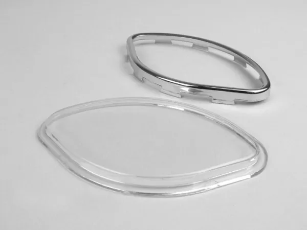 Juego de cristales de velocímetro -CALIDAD OEM- Vespa VBA, VBB, GL150 (VLA1T), GT125 (VNL2T), GTR125 (VNL2T), Sprint150 (VLB1T), GS150 / GS3 (VS5T), GS160 / GS4 (VSB1T), SS180 (VSC1T)