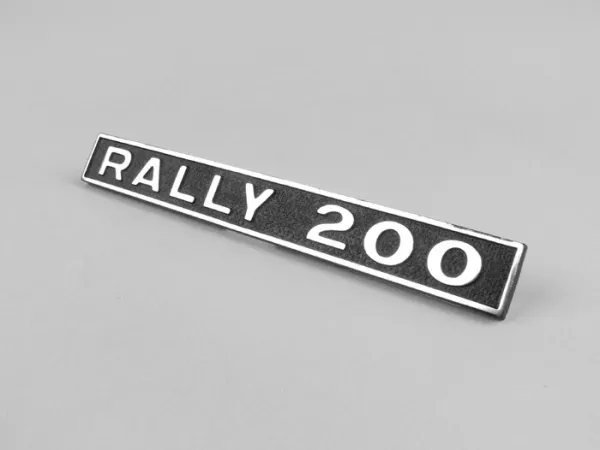 Achterste frame belettering -OEM KWALITEIT- Vespa Rally200 (rechthoek) - Vespa Rally200 - 1 ° serie (VSE1T >10823)