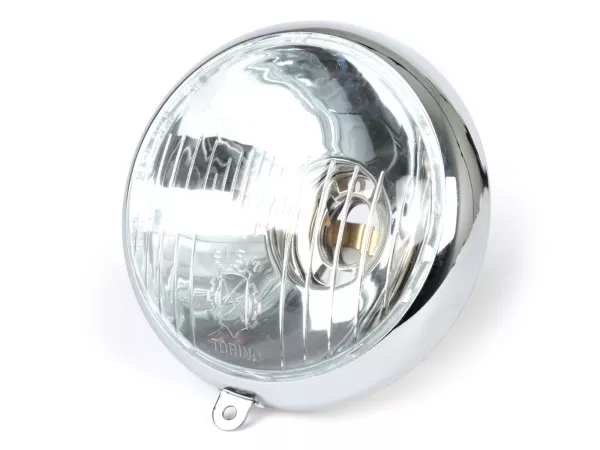 Koplamp -SIEM Ø=95mm- Vespa Wideframe V1T, V15T, V30T - glas, incl. sierring