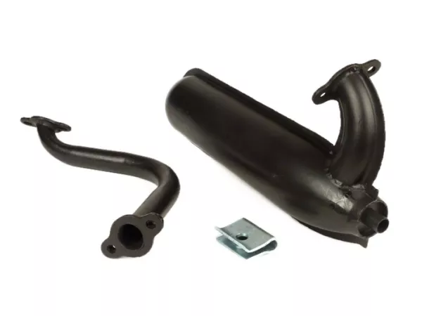 Exhaust -GPS Type SS50/SS90 Banana- Vespa PV125, ET3 - black (without logo)