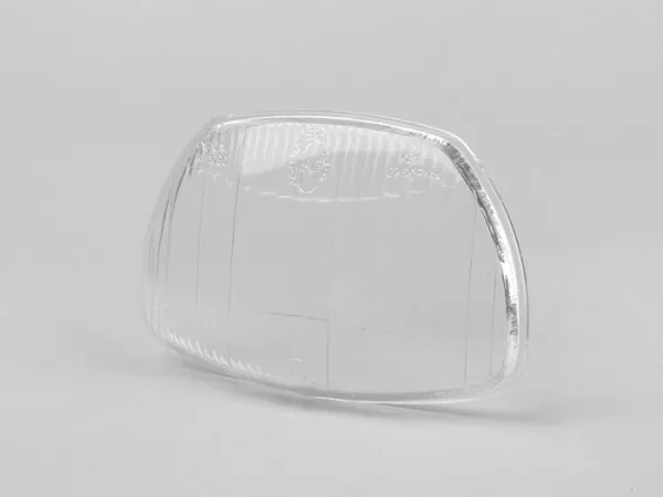 Headlight lens -SIEM trapezoid- Vespa Sprint150 (VLB1T), GL150 (VLA1T), GT125 (VNL2T), SS180 (VSC1T) - glass