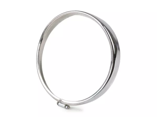Ring för strålkastare -SIEM Ø=105/115mm (glas/utsida)- Vespa V50, V90 - krom