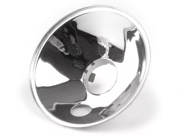 Reflector de faro -SIEM Ø=115/120mm (cristal/exterior)- Vespa PV125, ET3, Super, VNB, VBA,VBB1, GS150 / GS3, GS160 / GS4 (VSB1T) - bombilla de luz de estacionamiento grande