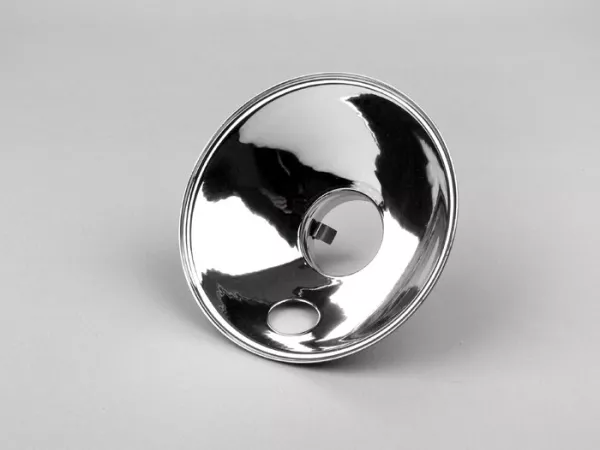 Koplamp reflector -SIEM Ø=105/115mm (glas/buitenzijde)- Vespa V50, V90 - groot parkeerlicht gloeilamp