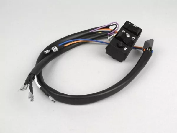 Lichtschakelaar -GRABOR- Vespa PX Lusso/Arcobaleno (1984-1998) - 7 kabels (AC, modellen zonder batterij, normaal gesloten contact)