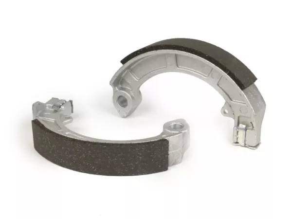 Brake shoes -PIAGGIO Ø=150x24mm- VESPA  PX (f/r), PK (f/r), T5 125cc (f/r), Vespa Rally180 (VSD1T) (r), Rally200 (VSE1T) (r), Sprint (r), TS125 (VNL3T) (r), GT125 (VNL2T) (r), GL150 (VLA1T) (r), SS180 (r), GS160 (r), GS150 / GS3 (VS5T)