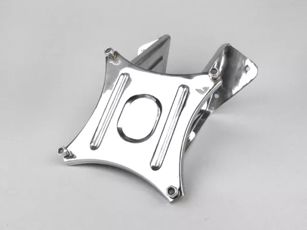 Reservewielhouder vooraan -SPAQ- Lambretta LI (serie 3), LIS, SX, TV (serie 3), DL, GP - roestvrij staal