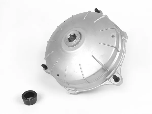 Achterremtrommel -FA ITALIA 10 inch- Lambretta J100, J125, J50 DeLuxe, J50 Special - ongelakt