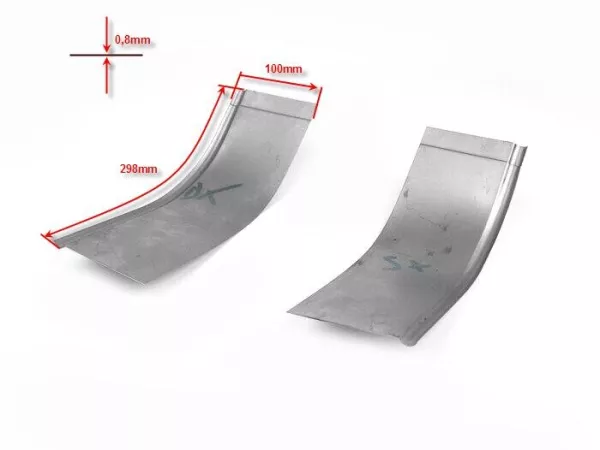 Piastra di riparazione della pedana anteriore inferiore (destra o sinistra) -PREMIUM- Vespa 1949-1962 telaio largo V1-15, V30-33, VM, VN, VU, ACMA, VB1T, VL1-3T, telaio largo VNA, VNB, VBA, VBB, VGLA, VGLB - 1 pezzo