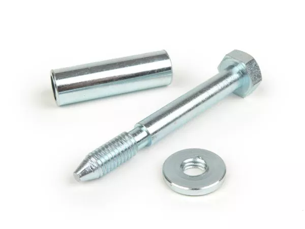 Juego de tornillos del cubreruedas de repuesto -MAURO PASCOLI, M8x66mm- Vespa Rally180 (VSD1T), Rally200 (VSE1T), TS, 180 SS, GS160 (a partir del nº 0054684)