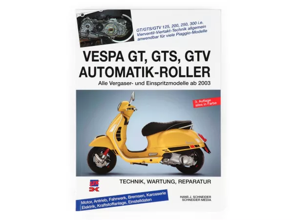 Boek -Reparatie-instructies - Vespa GT, GTS 125-300, GTV