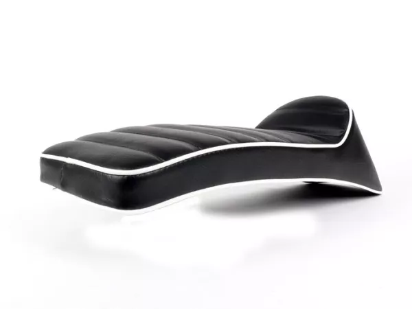 Zadel -LAMBRETTA Corsa- Lambretta LI, LI S, SX, TV, DL, GP - Zwart/Wit