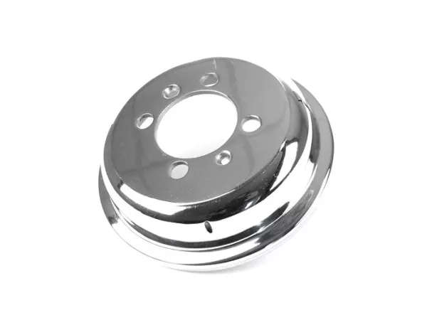 Tambor de freno trasero 8 pulgadas - CALIDAD OEM - Vespa Wideframe VM, VN, VNA1T a VNA2T, VNB1T a VNB6T, VL, VB, VBA1T, VBB1T a VBB2T - Cromo