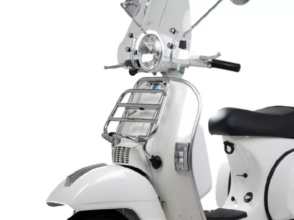 Gepäckträger klappbar vorne -PIAGGIO- Vespa Largeframe - Vespa PX80, PX125, PX150, PX200 - Chrom