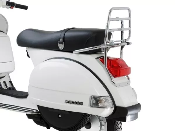 Gepäckträger klappbar hinten -PIAGGIO- Vespa PX80, PX125, PX150, PX200 - Chrom