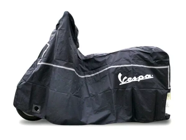 Afdekzeil, inklapbare garage, scooter garage -PIAGGIO Outdoor- Vespa PX, Primavera 50-150, Sprint 50-150, ET2, ET4, LX, LXV, S - Zwart