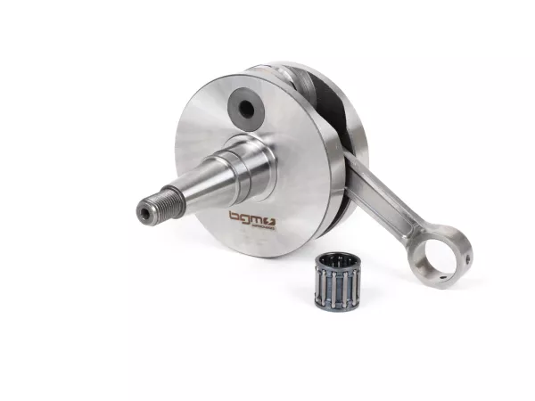 Krukas -BGM Pro RACING (voor membraaninlaat) volledige wang 54mm slag, 105mm drijfstang- Vespa PK125 XL2, PK125 ETS (Ø 24mm conus)