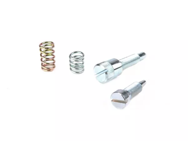 Fuel/air mixture screw and throttle valve ajduster screw set -DellOrto PHVA Vergaser- Piaggio 50cc 2-stroke