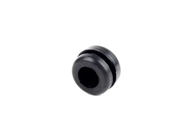 Tampon caoutchouc pour batterie -QUALITÉ OEM, Ø=16x5,5mm- Vespa Rally180 (VSD1T), Rally200 (VSE1T), TS, Sprint, Super, GL, VL, VB, GS160 / GS4 (VSB1T), SS180 (VSC1T), VNB, VBA, VBB - arrière