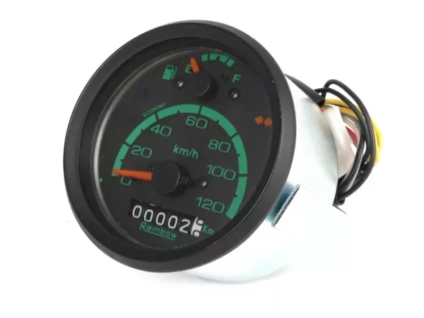 Snelheidsmeter -LML- Vespa Ø=85mm - PX oud (tot 1984) - 120km/h - met brandstofmeter