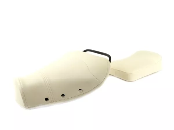 Saddle set -OEM QUALITY- Vespa VNB1T till VNB5T, VBA1T, VBB, GL - creme