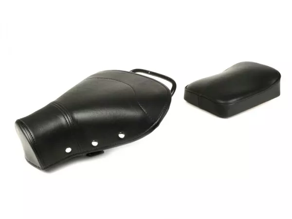 Saddle set -OEM QUALITY- Vespa VNB1T till VNB5T, VBA1T, VBB, GL - black
