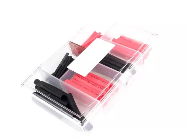 Shrink sleeve set -BWM 60 pcs- red/black - Ø=2,0mm, 3,5mm, 5,0mm