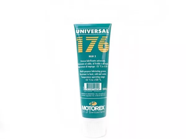 Lithium grease -MOTOREX 176GP- 250g - water resistant grease for steering bearing, gear change grip, throttle tube, centre stand, swinging arm bearing