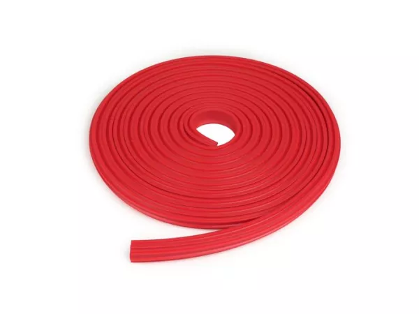 Loopvlakstrook rubber -SKY- Vespa Rally180 (VSD1T), Rally200 (VSE1T), Sprint150 (VLB1T), GT125 (VNL2T), GL150 (VLA1T), TS (VNL3T) - rood