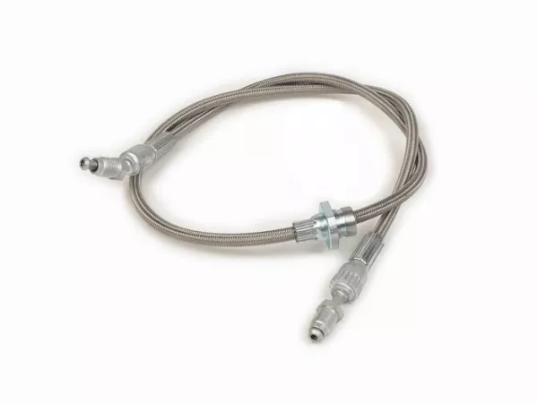 Latiguillo de freno trasero - CALIDAD OEM - Vespa Cosa 125 (VNR1T, VNR2T), Cosa 200 (VSR1T) - recubierto de tejido de acero