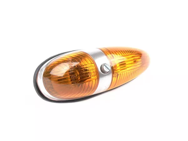 Richtingaanwijzers -OEM KWALITEIT- zijdeksel- Vespa VBB, VBA, Vespa 125 (T1, T2, VNA, VNB - Duitse modellen), Vespa 150 (T4, VGLA/B - Duitse modellen), Vespa GS150 / GS3 (VDTS - Duitse modellen) - zwart rubber