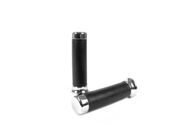 Puños -CALIDAD OEM- Vespa PX Lusso (2001-2010) - Negro/Cromo