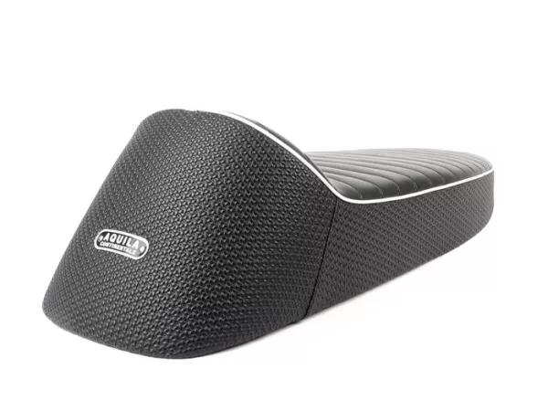Sitzbank -SC ANCELLOTTI- Vespa PX - Schwarz - GFK-Gestell