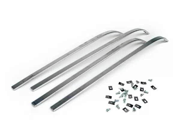 Loopvlakstrip-set -LAMBRETTA- J50 DeLuxe - Aluminium