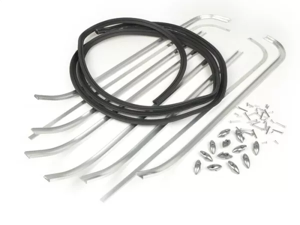 Set strisce battistrada -MAURO PASCOLI- Vespa 150 (VBA1T (-1959), VBB1T 104210-), Vespa 125 (VNL1T solo modelli per la Svizzera) - larghezza strisce=18mm