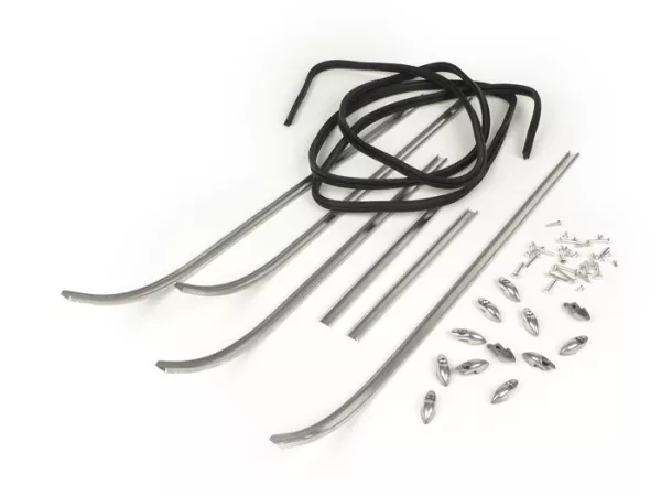 Footboard stripes set -MAURO PASCOLI- Vespa 50 (V5SA1T till No. 15324), V90 (V9A1T till No. 25000)