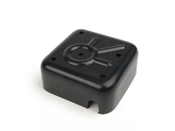 Tapa rectificador -CALIDAD OEM- Vespa todos los modelos con batería -VBA, VBB, GL, Sprint, Sprint Veloce, TS, SS180, Vespa Rally180, Rally200 - plástico negro