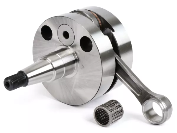Albero motore -QUATTRINI (per motori Quattrini C1 e Pinasco) - guancia intera corsa 51mm, biella 102mm - (cono Ø 24mm)