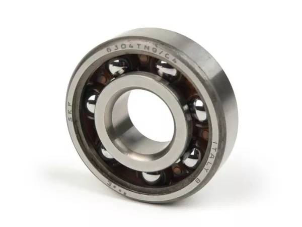 Cuscinetto a sfere -6304TN9C4- (20x52x15mm)- (utilizzato per l'albero a gomiti nel motore Quattrini lato alternatore e frizione Vespa PK, V50, PV125, ET3)