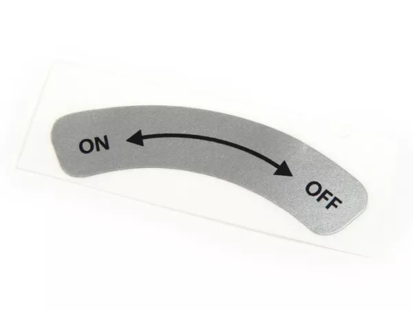 Adhesivo sobre la palanca del grifo de gasolina - CALIDAD OEM - Vespa On-Off - Vespa PK XL1, PK XL2