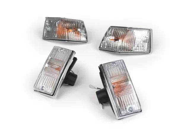 Knipperlichtenset -PIAGGIO- Vespa PX80, PX125, PX150, PX200, T5 125cc - Wit