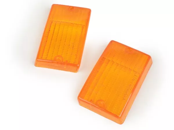 Lenti indicatori di direzione -BOSATTA set di 2 - Vespa PK50 S, PK80 S, PK125 S posteriore - arancione