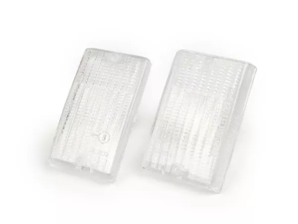 Lenti indicatori di direzione -BOSATTA set di 2 - Vespa PK50 S, PK80 S, PK125 S posteriore - bianco