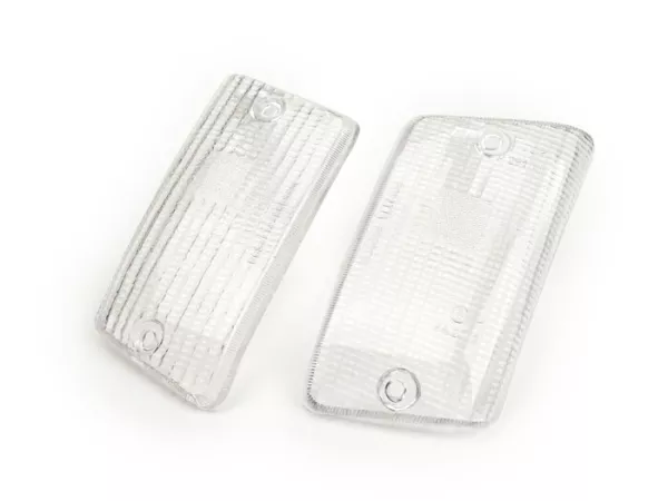 Blinkerslinser -BOSATTA set om 2 - Vespa PK50 XL, PK125 XL bak - vit