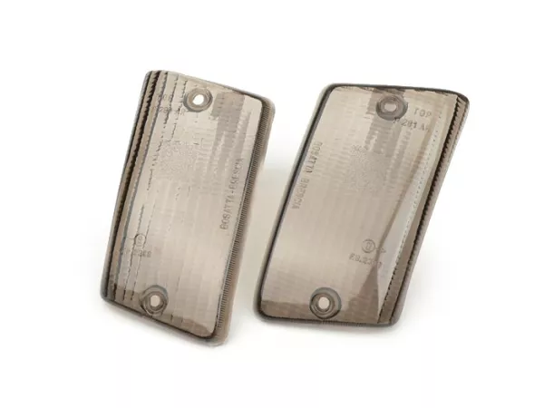 Pair of indicator lenses -BOSATTA- Vespa PK50 XL, PK125 XL rear - black