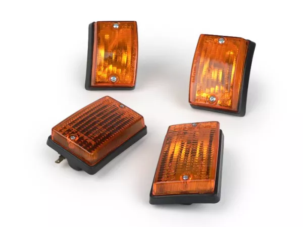 Juego de indicadores -SIEM 4 piezas- Vespa PK50 S, PK80 S, PK125 S - naranja